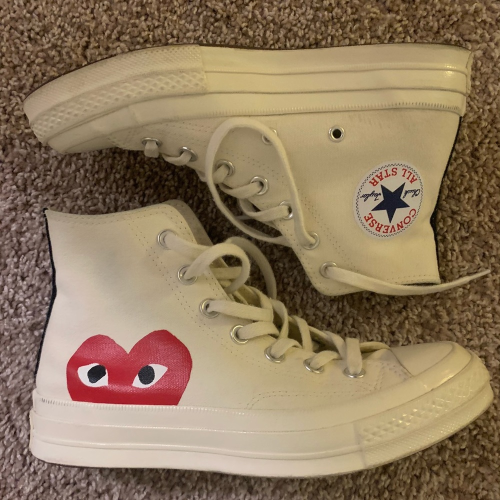 CDG x Converse high tops - women’s 8